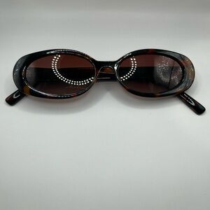 Tortoise Shell Oval Sunglasses